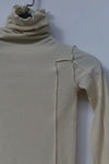 BASERANGE Turtleneck T-shirt sweater TTOMT series collection Organic cotton Portugal BAS-TTOMT-RI-000-MIBAI Off-white